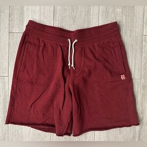 Men's Homage Go-To Sweat Shorts Wine Size L Large Used